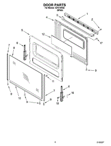 05 - Door Parts, Optional Parts parts for Whirlpool Range IEP314RQ2 from AppliancePartsPros.com