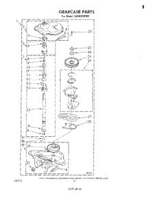 10 - Gearcase parts for Whirlpool Washer LA5460XPW1 from AppliancePartsPros.com