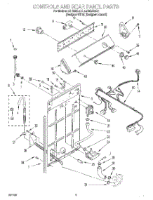 02 - Controls & Rear Panel parts for Whirlpool Washer LBR5232EQ1 from AppliancePartsPros.com