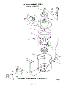 06 - Tub And Basket parts for Whirlpool Washer LA7800XPW0 from AppliancePartsPros.com