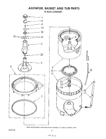 04 - Agitator, Basket And Tub parts for Whirlpool Washer LA7900XSW1 from AppliancePartsPros.com
