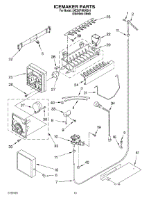 11 - Ice Maker, Optional parts for Whirlpool Refrigerator 3XES0FHGKS01 from AppliancePartsPros.com