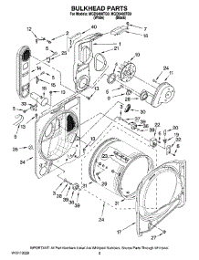 03 - Bulkhead Parts parts for Maytag Dryer MGD6400TB0 from AppliancePartsPros.com