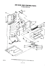03 - Section parts for Whirlpool Air Conditioner AHFP8120 from AppliancePartsPros.com
