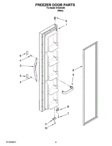 06 - Freezer Door Parts parts for Whirlpool Refrigerator IVS225300 from AppliancePartsPros.com