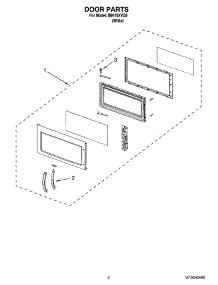 02 - Door Parts parts for Whirlpool Microwave IMH15XVQ0 from AppliancePartsPros.com