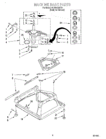 05 - Machine Base parts for Whirlpool Washer 8LSR5233EZ0 from AppliancePartsPros.com