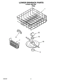 06 - Lower Dishrack Parts, Optional Parts (Not Included) parts for Whirlpool Dishwasher IRD6710Q0 from AppliancePartsPros.com