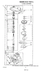10 - Gearcase parts for Whirlpool Washer LA5578XSW1 from AppliancePartsPros.com