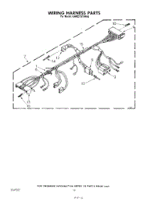 09 - Wiring Harness parts for Kitchenaid Washer KAWE700TWH0 from AppliancePartsPros.com
