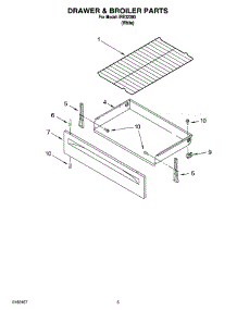 04 - Drawer & Broiler Parts parts for Whirlpool Range IRE32300 from AppliancePartsPros.com