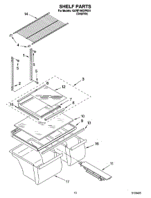 06 - Shelf Parts, Optional Parts parts for Whirlpool Refrigerator GARF19XXPK01 from AppliancePartsPros.com