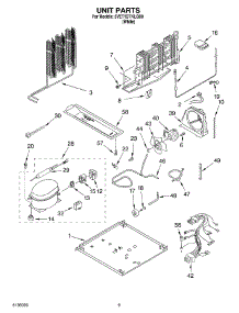 05 - Unit parts for Whirlpool Refrigerator 5VET1DTKLQ00 from AppliancePartsPros.com