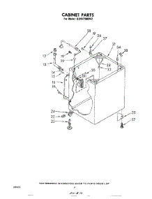 05 - Cabinet parts for Whirlpool Washer GLHA7900W2 from AppliancePartsPros.com