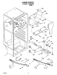 03 - Liner Parts parts for Whirlpool Refrigerator IT14DKXRQ00 from AppliancePartsPros.com
