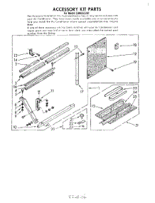 05 - Accessory Kit parts for Whirlpool Air Conditioner CAW25C2A1 from AppliancePartsPros.com