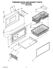 06 - Freezer Door And Basket Parts parts for Kitchenaid Refrigerator KBURT3665E01 from AppliancePartsPros.com