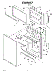 02 - Door Parts parts for Whirlpool Refrigerator IMT186306 from AppliancePartsPros.com