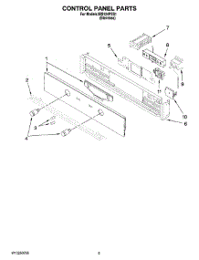 04 - Control Panel Parts parts for Whirlpool Oven IBS124PSS1 from AppliancePartsPros.com