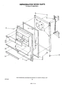 08 - Refrigerator Door , Not Illustrated parts for Whirlpool Refrigerator ET18EKXPWR3 from AppliancePartsPros.com