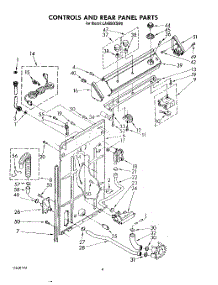 03 - Controls And Rear Panel parts for Whirlpool Washer LA4800XSW0 from AppliancePartsPros.com
