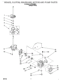 05 - Brake, Clutch, Gearcase, Motor & Pump parts for Whirlpool Washer 6LSC9255BQ1 from AppliancePartsPros.com