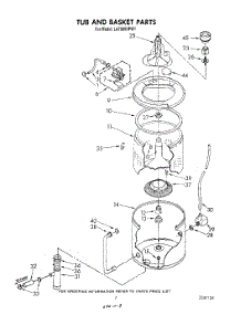 06 - Tub And Basket parts for Whirlpool Washer LA7900XPW1 from AppliancePartsPros.com