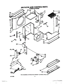 03 - Air Flow And Control parts for Whirlpool Air Conditioner ACH184XX0 from AppliancePartsPros.com