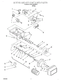 05 - Motor And Ice Container parts for Whirlpool Refrigerator BRS71ABANA01 from AppliancePartsPros.com