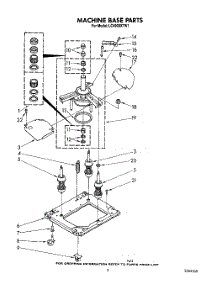 08 - Machine Base parts for Whirlpool Washer LC4900XTW1 from AppliancePartsPros.com