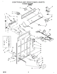 02 - Controls And Rear Panel parts for Whirlpool Washer LBR2132BW1 from AppliancePartsPros.com