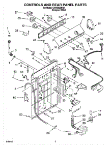 02 - Controls And Rear Panel Parts parts for Whirlpool Washer CAWS923MQ1 from AppliancePartsPros.com