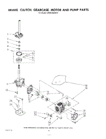 07 - Brake, Clutch, Gearcase, Motor And Pump parts for Kitchenaid Washer KAWE900SWH1 from AppliancePartsPros.com