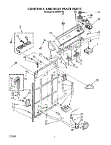 02 - Controls And Rear Panel parts for Whirlpool Washer 6LA5800XTW2 from AppliancePartsPros.com
