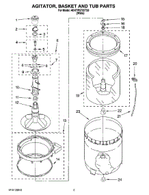 03 - Agitator, Basket And Tub Parts parts for Maytag Washer 4KNTW5705TQ0 from AppliancePartsPros.com