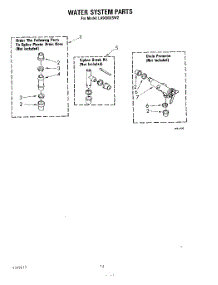 11 - Water System parts for Whirlpool Washer LA9800XSW2 from AppliancePartsPros.com