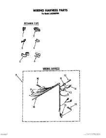 08 - Wiring Harness parts for Whirlpool Washer LA5599XPW4 from AppliancePartsPros.com