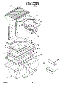 05 - Shelf Parts, Optional Parts parts for Whirlpool Refrigerator ST21HPXPQ00 from AppliancePartsPros.com