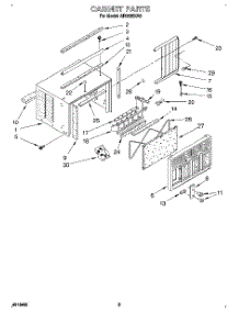 03 - Cabinet parts for Whirlpool Air Conditioner AR0500XA0 from AppliancePartsPros.com