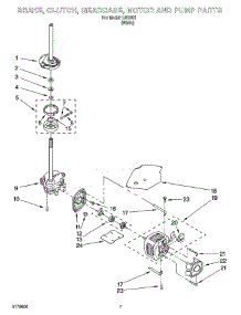04 - Brake, Clutch, Gearcase, Motor And Pump Parts parts for Whirlpool Washer IJ42001 from AppliancePartsPros.com