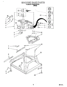 06 - Machine Base parts for Whirlpool Washer 6LBR5132AW2 from AppliancePartsPros.com