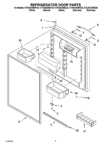 04 - Refrigerator Door Parts parts for Kitchenaid Refrigerator KTRA22EMBL03 from AppliancePartsPros.com