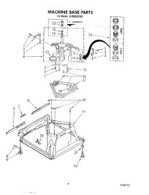 07 - Machine Base parts for Whirlpool Washer LA4800XSW0 from AppliancePartsPros.com