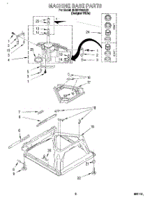06 - Machine Base parts for Whirlpool Washer 6LBR7255AQ2 from AppliancePartsPros.com