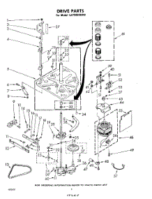 02 - Drive parts for Whirlpool Washer LA7500XKW0 from AppliancePartsPros.com