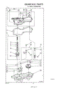 08 - Gearcase parts for Whirlpool Washer LA6680XPW0 from AppliancePartsPros.com