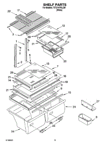 05 - Shelf Parts, Optional Parts parts for Whirlpool Refrigerator 7ST21HPXLQ01 from AppliancePartsPros.com