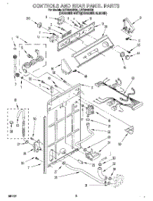 02 - Controls And Rear Panel parts for Whirlpool Washer LST9245BZ0 from AppliancePartsPros.com
