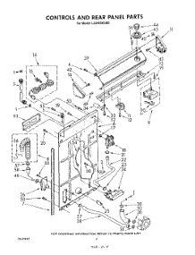 03 - Controls And Rear Panel parts for Whirlpool Washer LA3400XSW0 from AppliancePartsPros.com