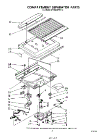 04 - Compartment Separator parts for Whirlpool Refrigerator ET18EKXPWR3 from AppliancePartsPros.com
